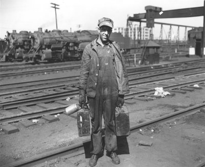 Ouvrier ferroviaire, vers 1900 - American Photographer